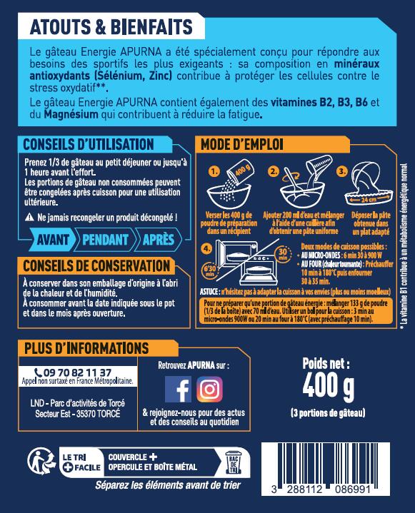 Gâteau Energie Caramel Beurre Salé - 400g 3/4