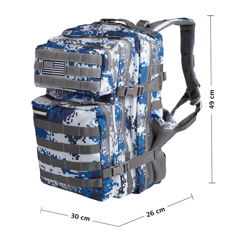 Sac à dos tactique militaire ELITRAINX V1 BLEU MARINE 45L pour le sport