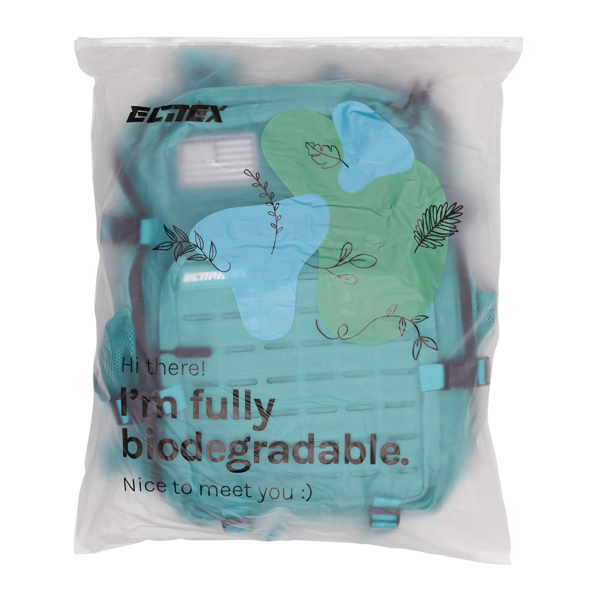 Rucksack Elitex V2 Türkis 45L Kabine Training Wasserdicht 7/8