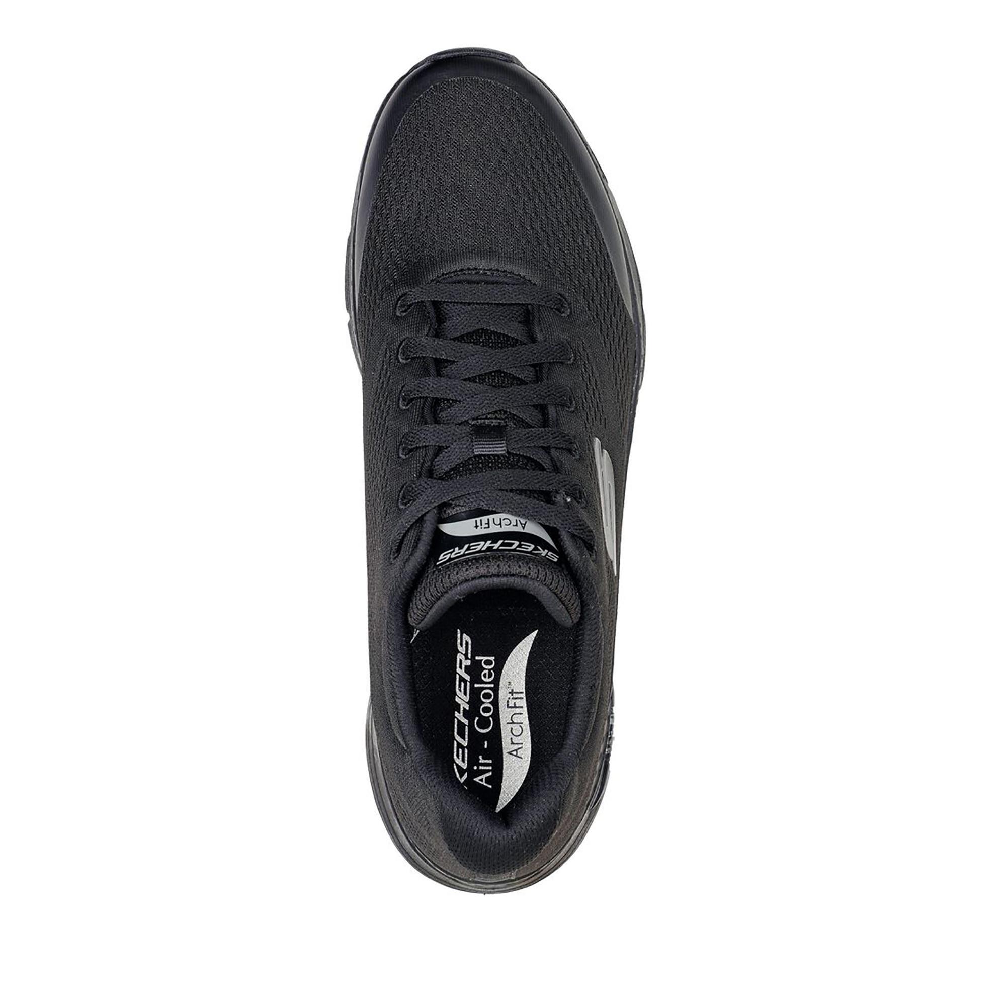Zapatillas Deportivas Caminar de Hombre Skechers 232040_BBK Negras con Cordones 5/5