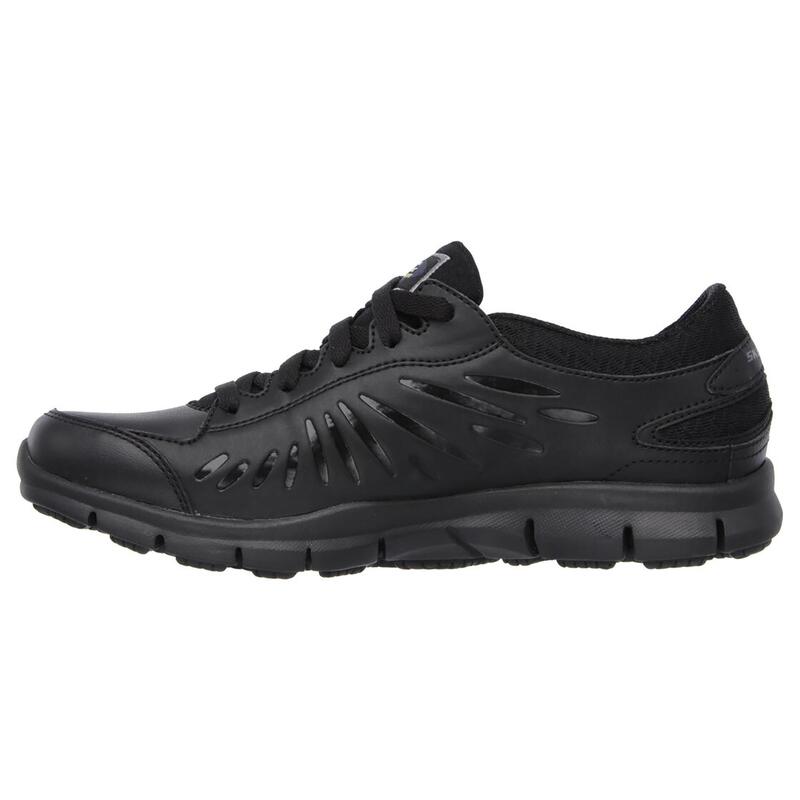 Zapatillas Deportivas Caminar de Mujer Skechers 76551EC_BLK Negras con Cordones