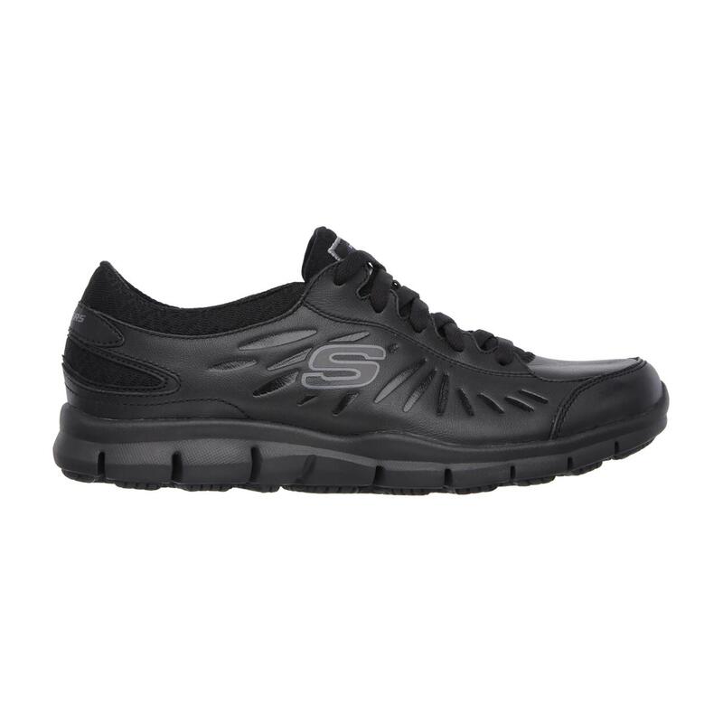 Zapatillas Deportivas Caminar de Mujer Skechers 76551EC_BLK Negras con Cordones