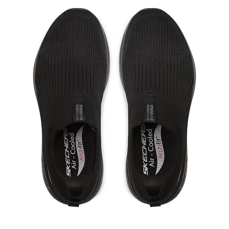 Zapatillas Deportivas Caminar Mujer Skechers 124409_BBK Negras sin Cordones