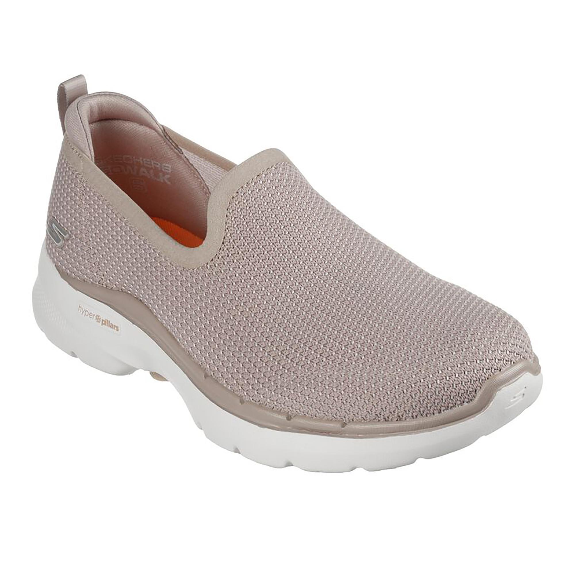 Zapatillas Deportivas Caminar para Mujer Skechers 124505_NAT Gris Topo Slip On 2/5