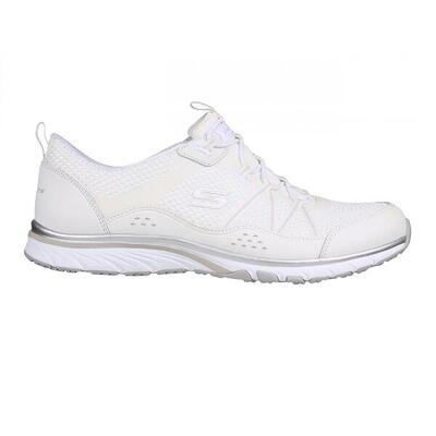 Zapatillas Deportivas Caminar de Mujer Skechers 104282_WSL Blancas con Elásticos