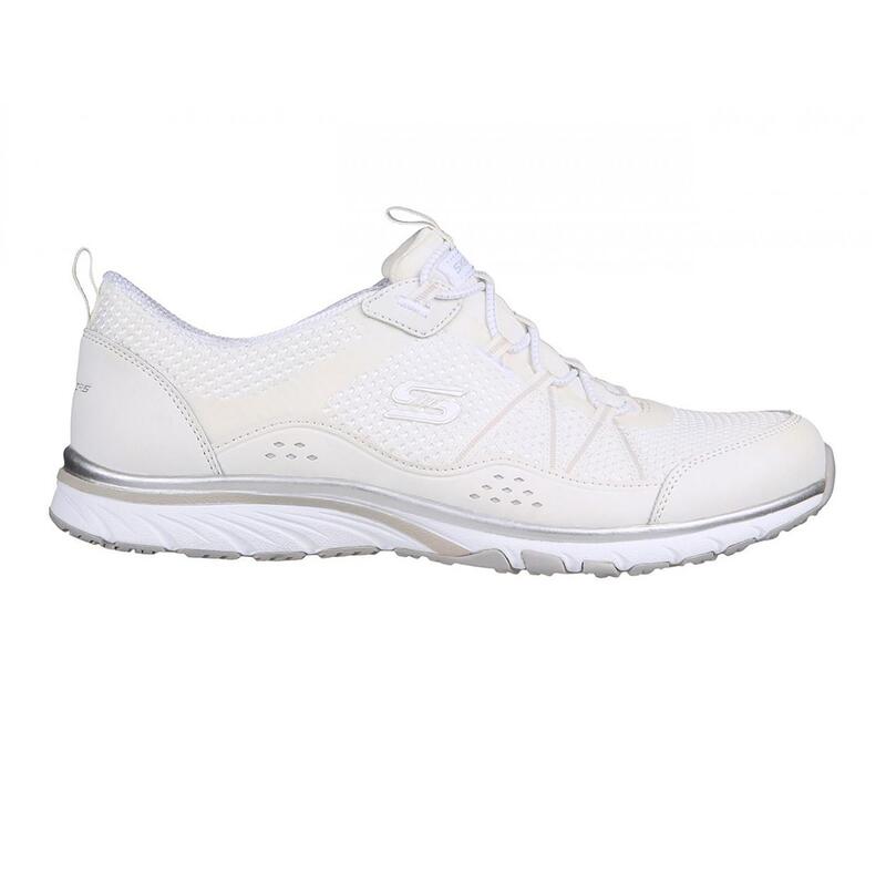 Zapatillas Deportivas Caminar de Mujer Skechers 104282_WSL Blancas con Elásticos