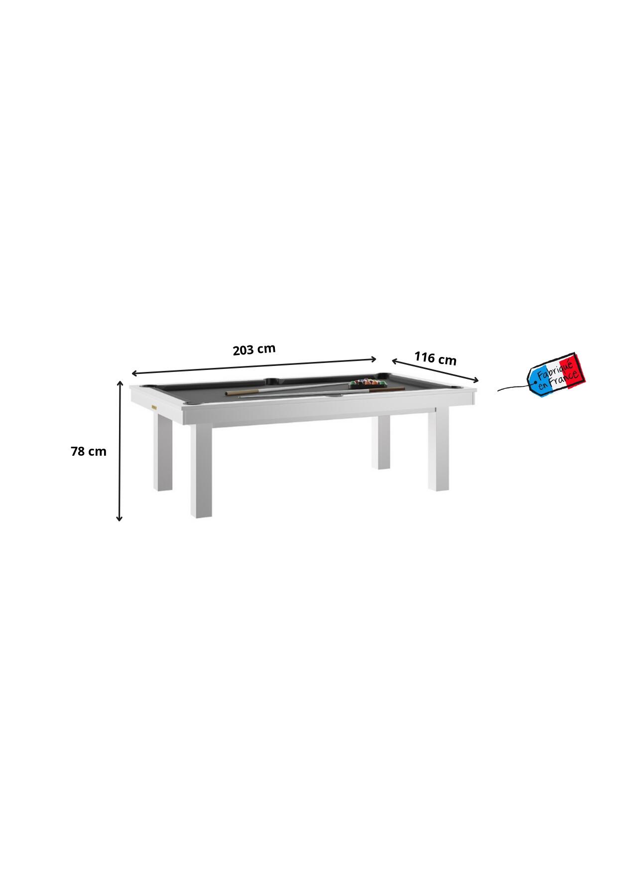 BILLARD LAFITE BLANC - DRAP GREY 4/4