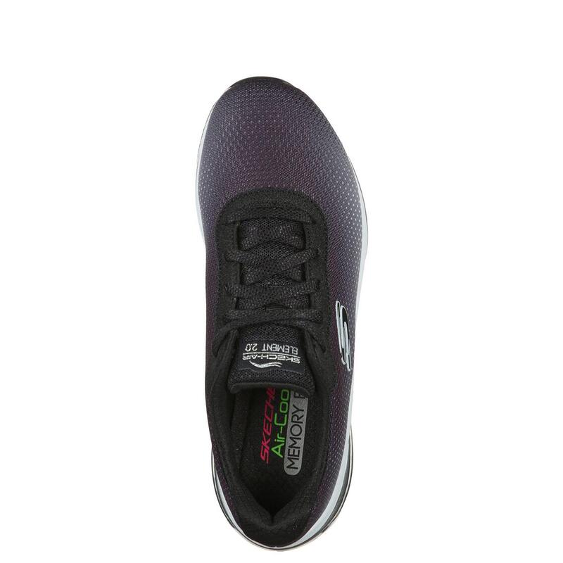 Zapatillas Deportivas Caminar para Mujer Skechers 149062_BKW Negras con Cordones