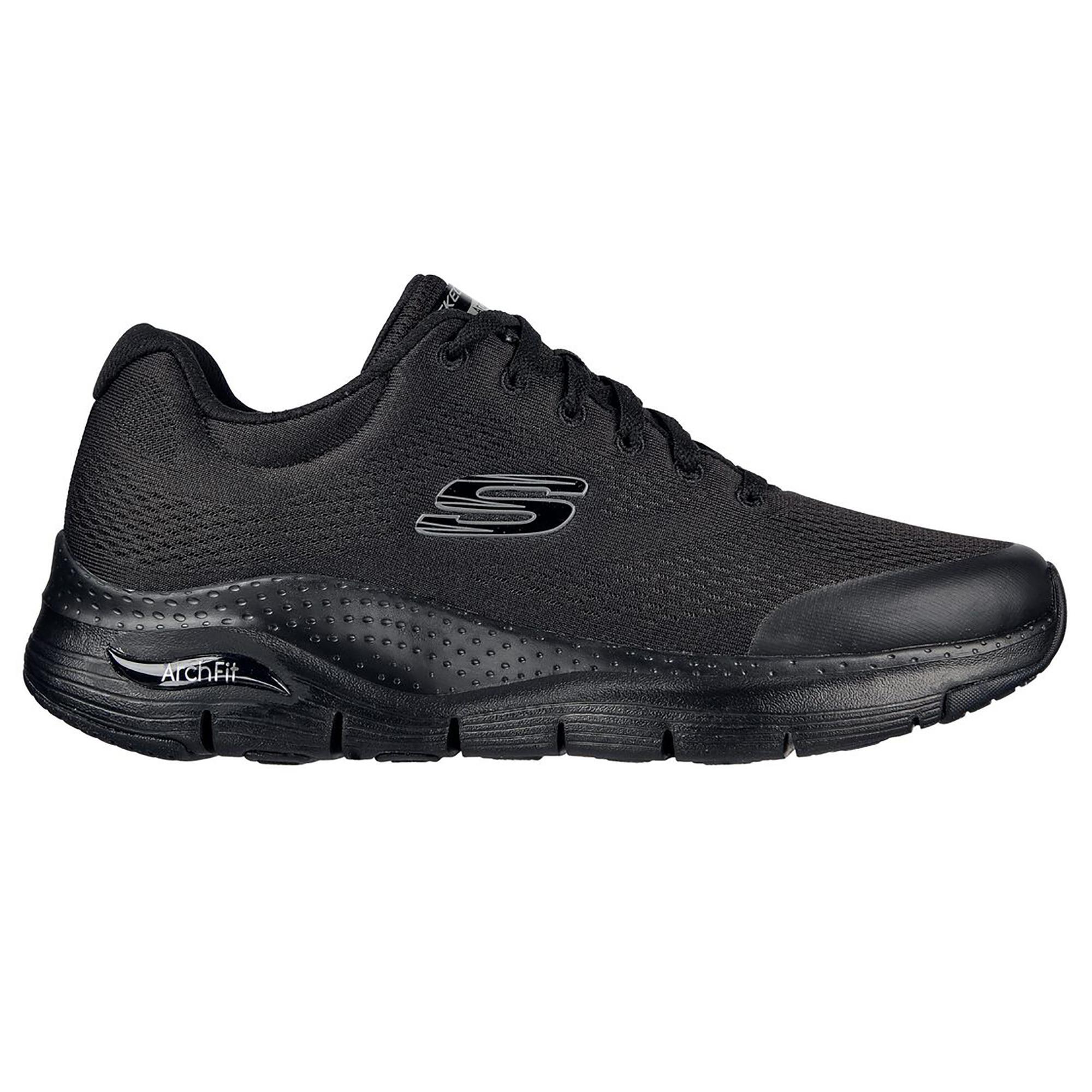 Zapatillas Deportivas Caminar de Hombre Skechers 232040_BBK Negras con Cordones 1/5