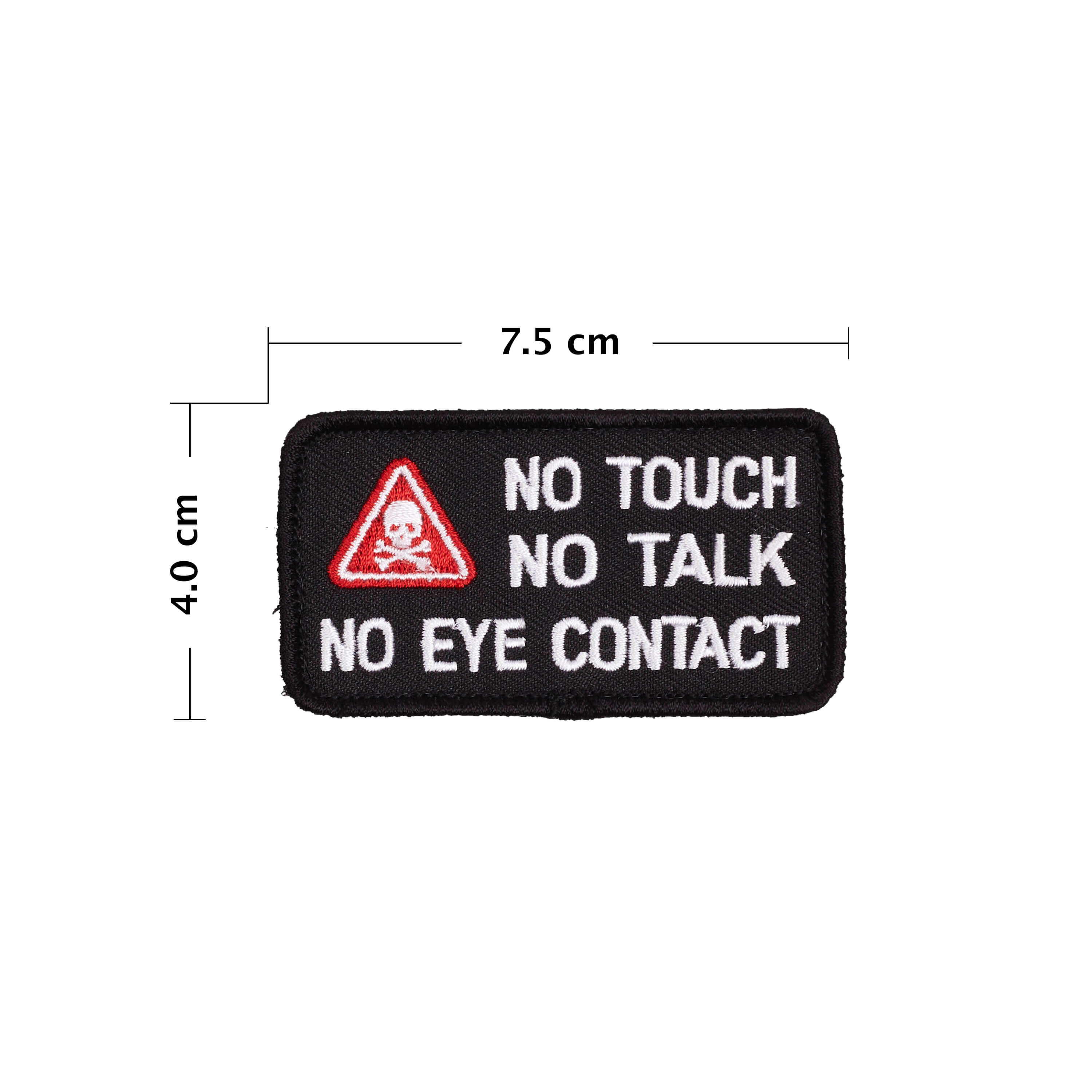Velcro-Patch No Touch No Talk Elitex Training 3/3