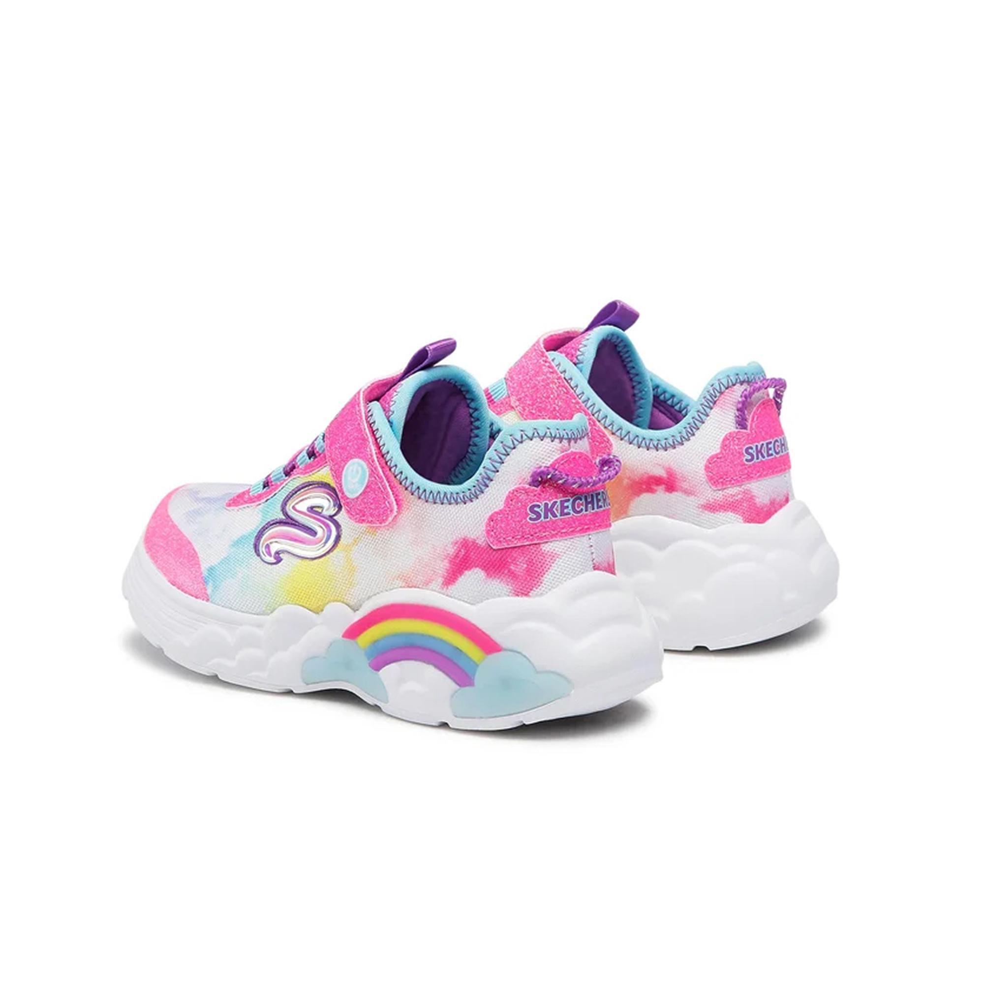 Tênis Skechers Kids Rainbow Racer Lights Multicoloridos 5/5