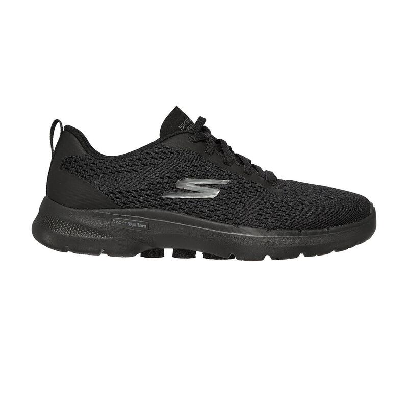 Zapatillas Deportivas Caminar para Mujer Skechers 124512_BBK Negras con Cordones