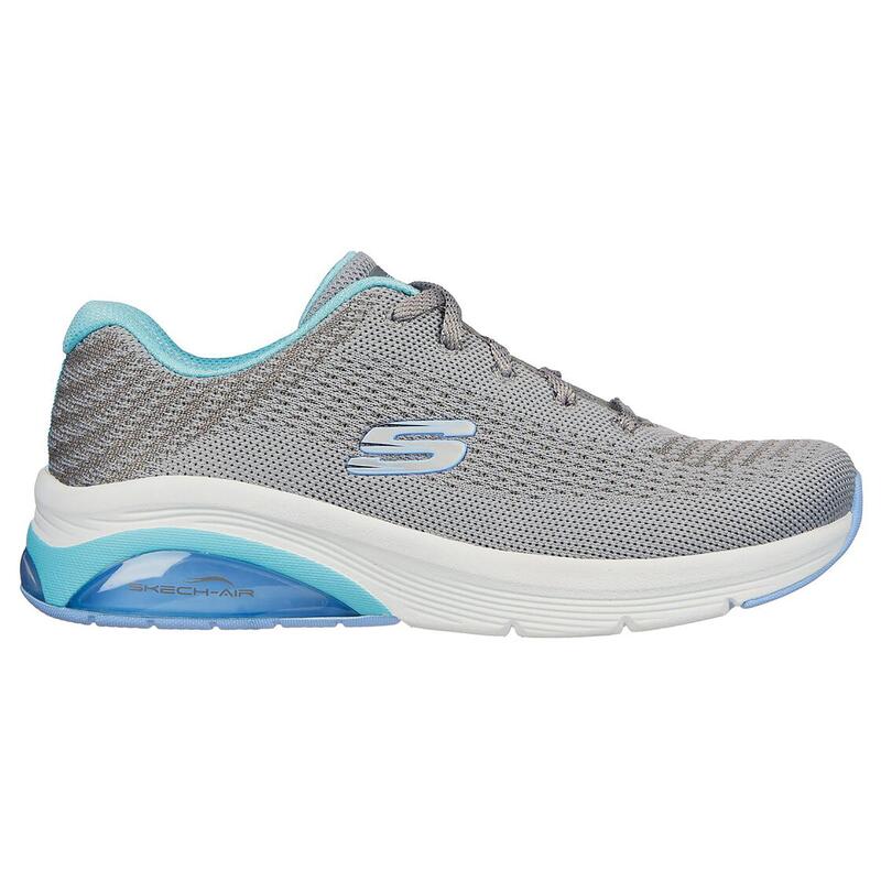 Zapatillas Deportivas Caminar de Mujer Skechers 149645_GYMN Grises con Cordones