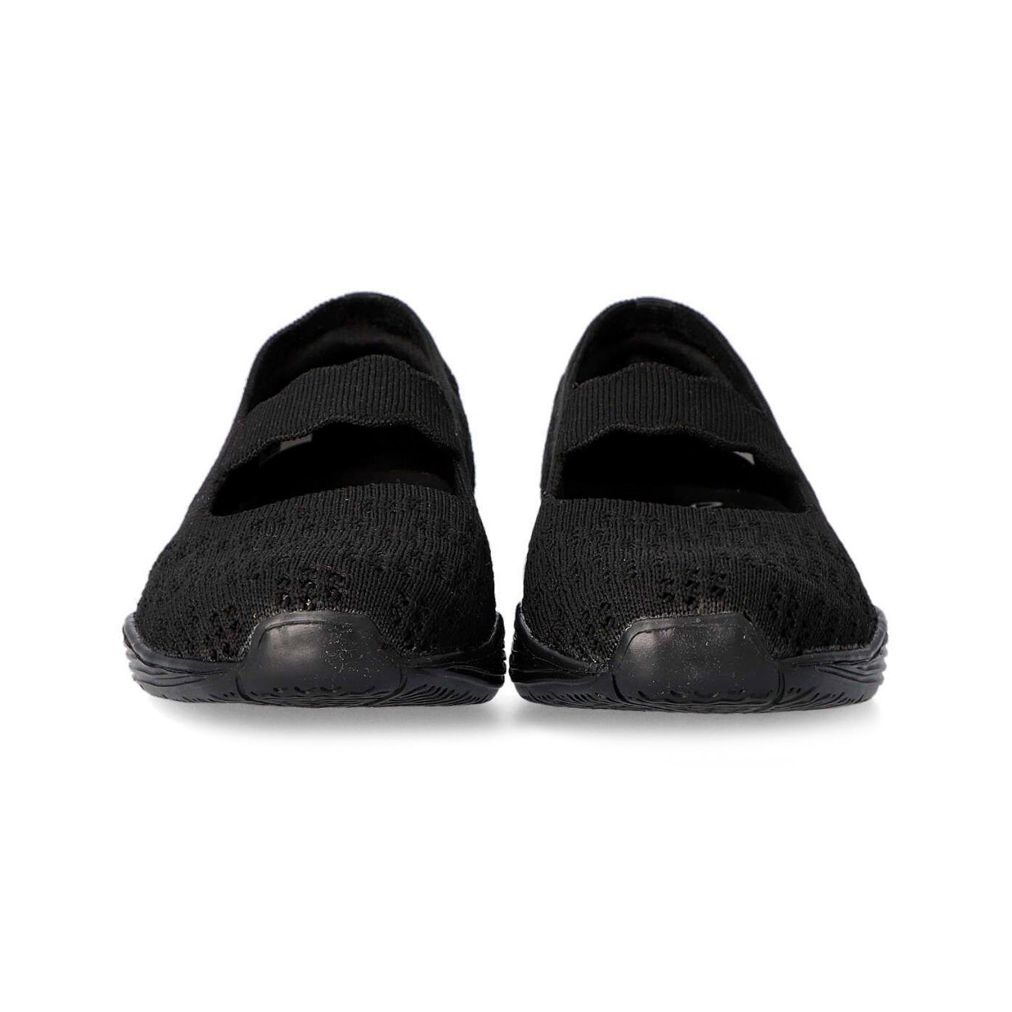 Zapatillas Caminar para Mujer Skechers 100453_BBK Negras Troqueladas 3/4