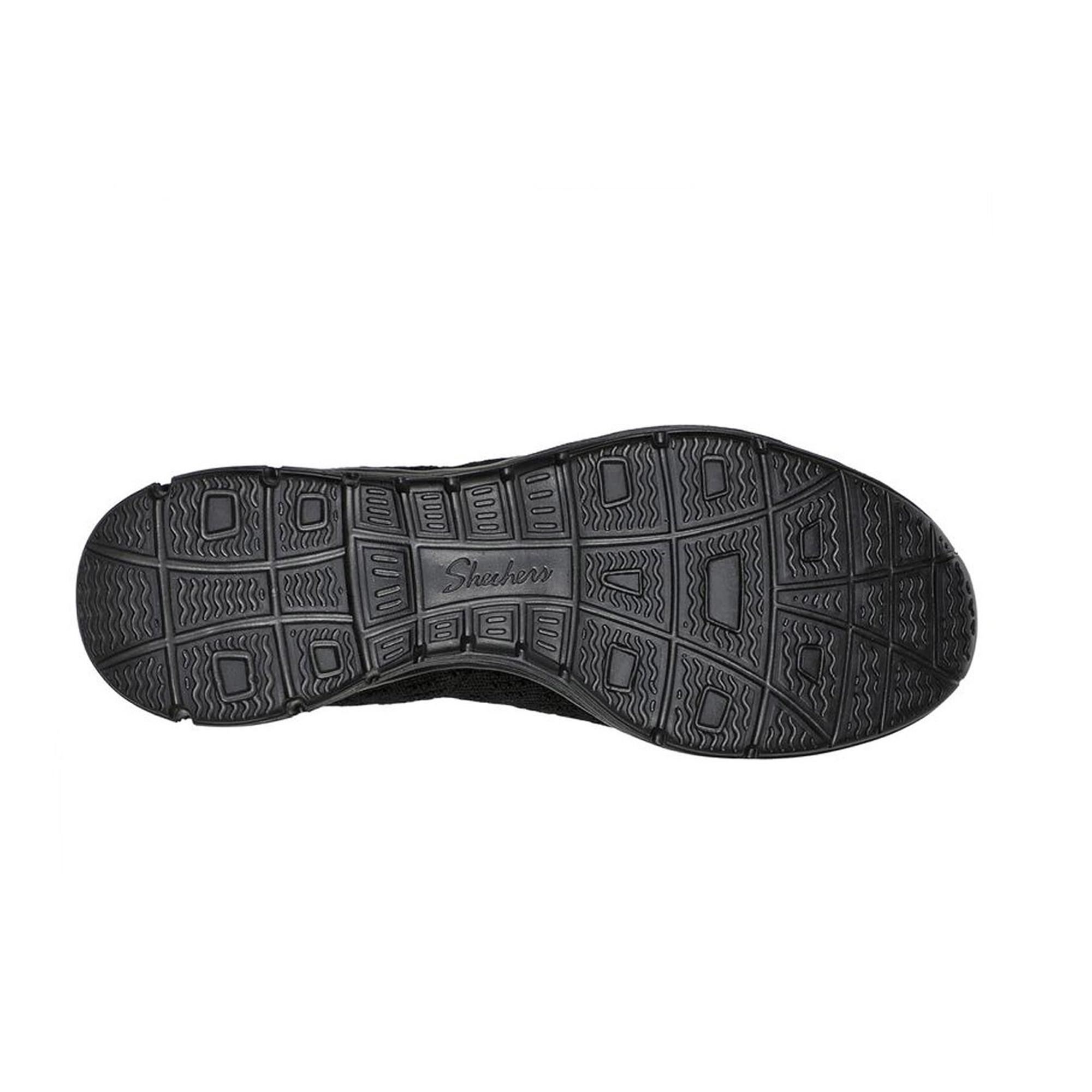 Zapatillas Caminar para Mujer Skechers 100453_BBK Negras Troqueladas 4/4