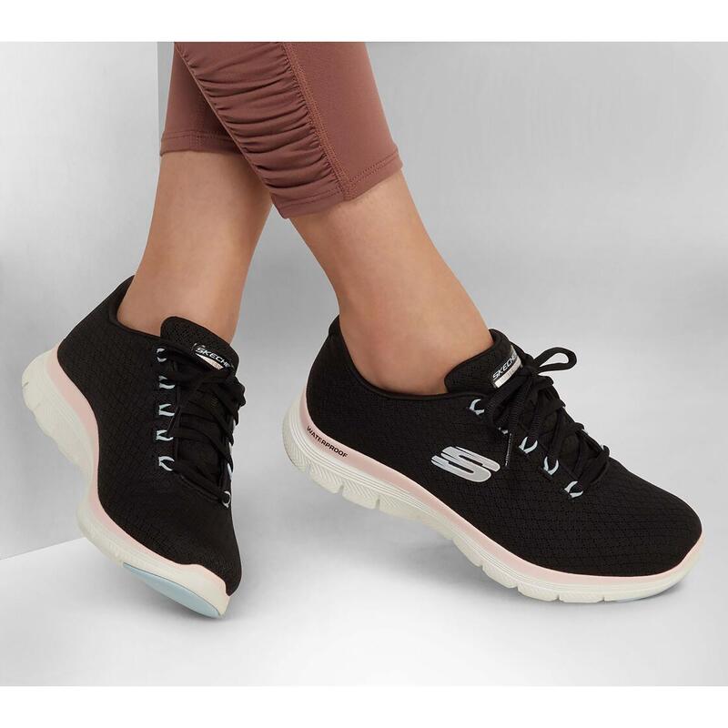 Zapatillas Deportivas Caminar para Mujer Skechers 149298_BKPK Negras Waterproof |