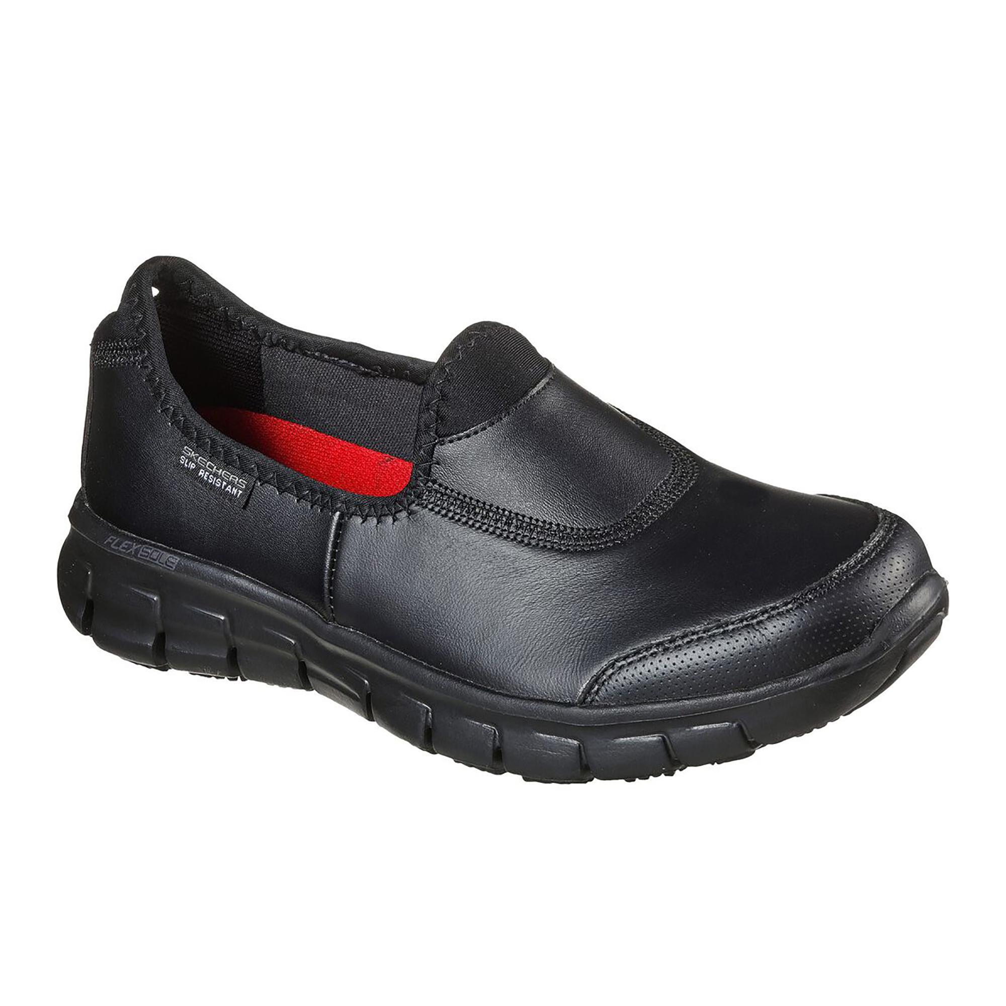 Zapatillas Skechers Mujer Sure Track Slip On Negro 2/6
