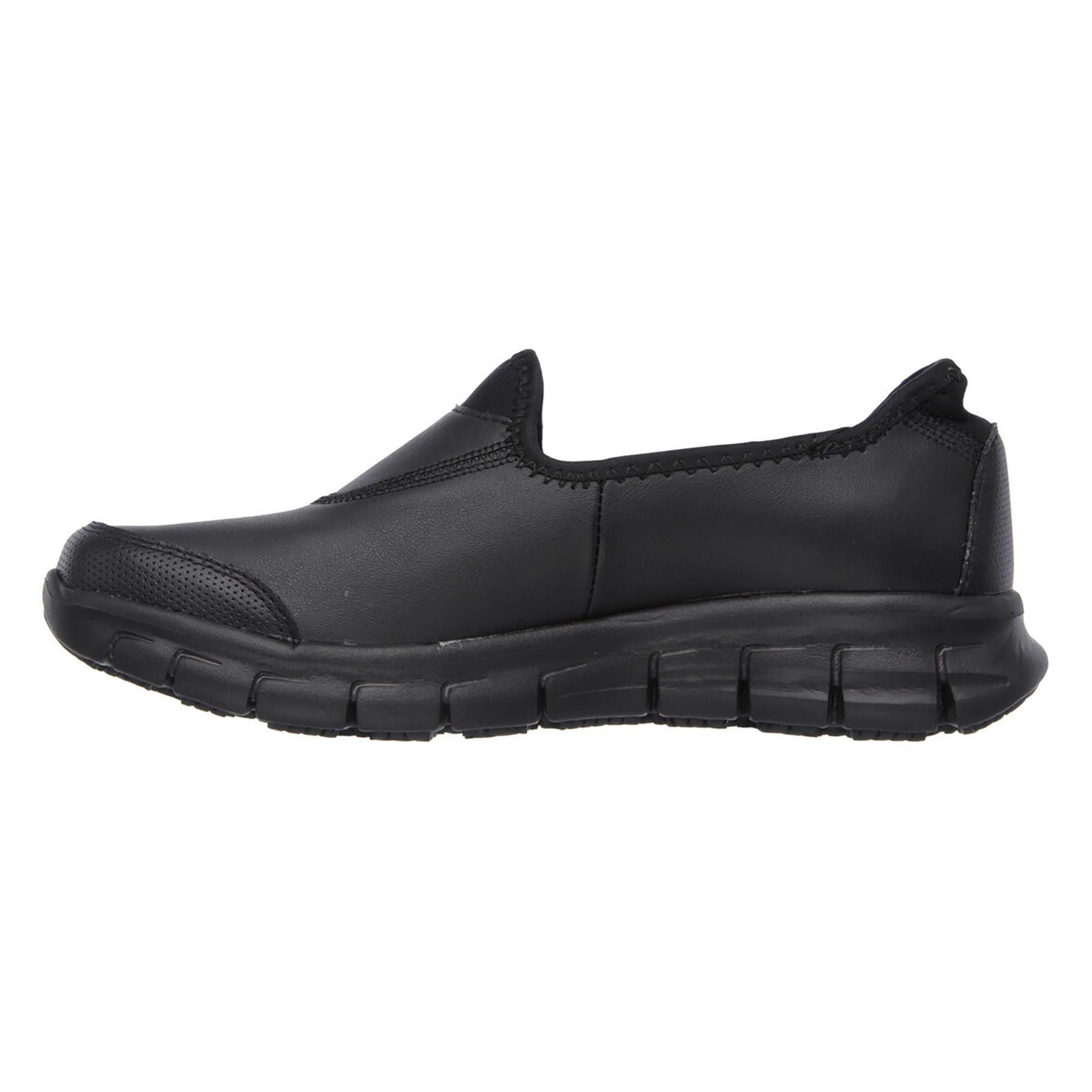 Zapatillas Skechers Mujer Sure Track Slip On Negro 3/6