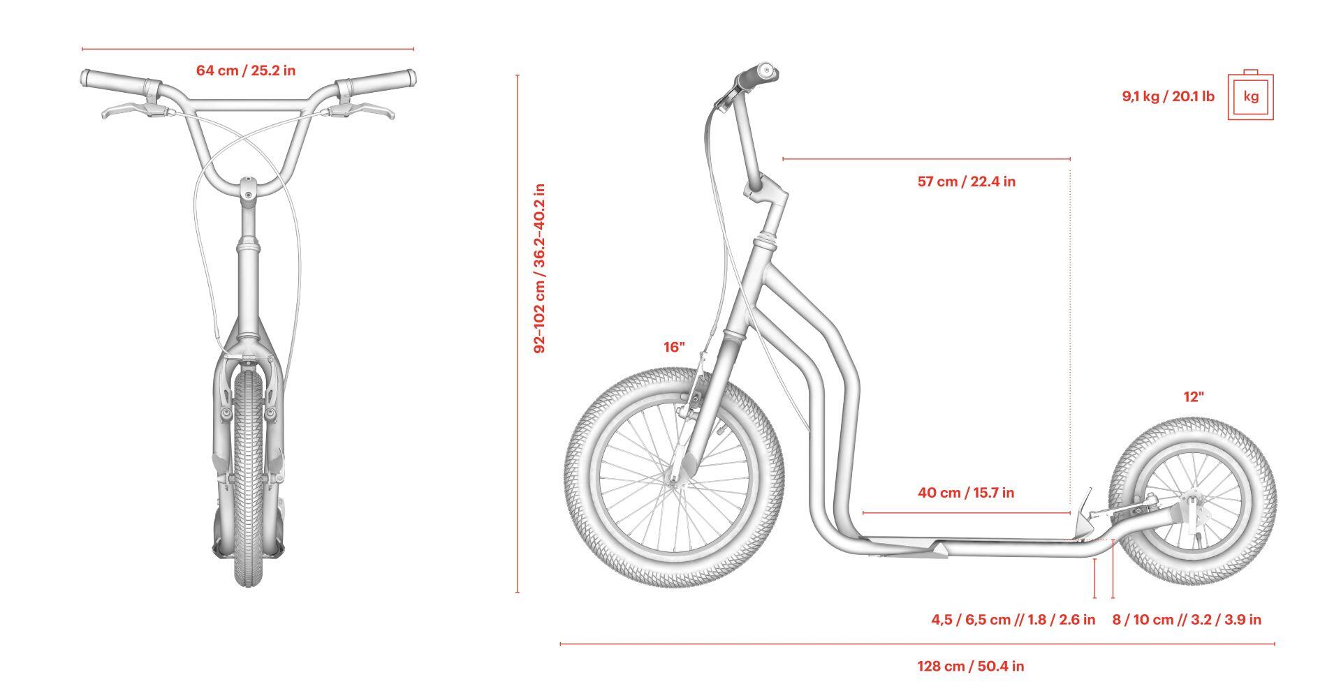 Trottinette Grandes Roues Yedoo City New Ltd New-York 2/7