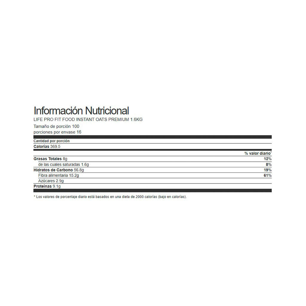 Life Pro Oatmeal 1.6kg 3/5