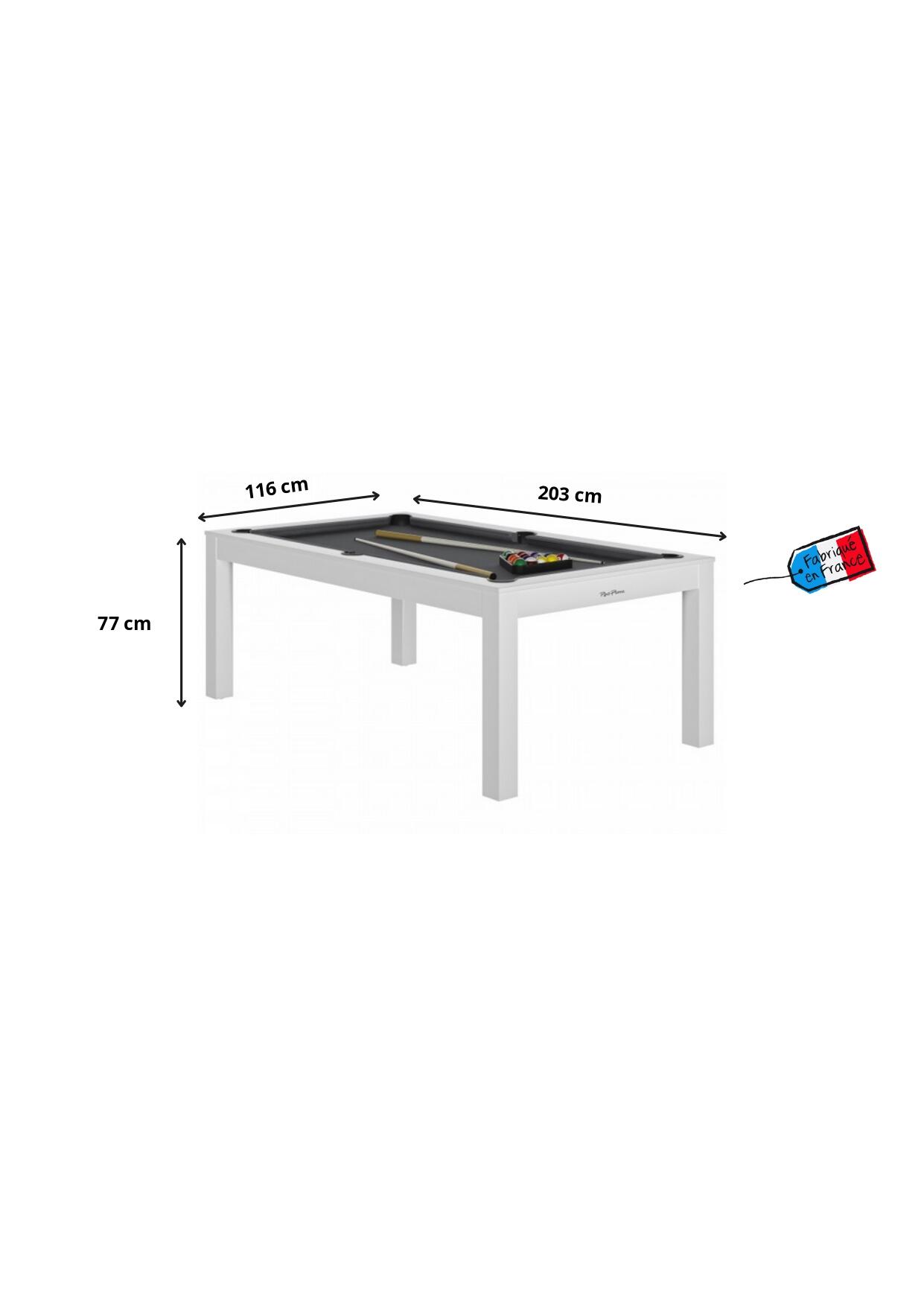 BILLARD CHARME BLANC - DRAP GREY 4/4