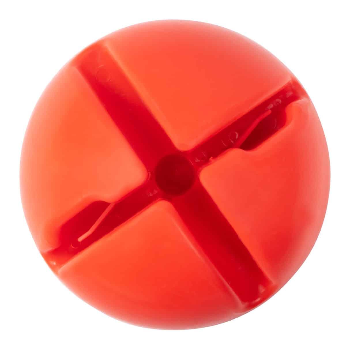 Socle embase lestée rouge 20x20x10 cm avec encoche pour cerceau 3/4