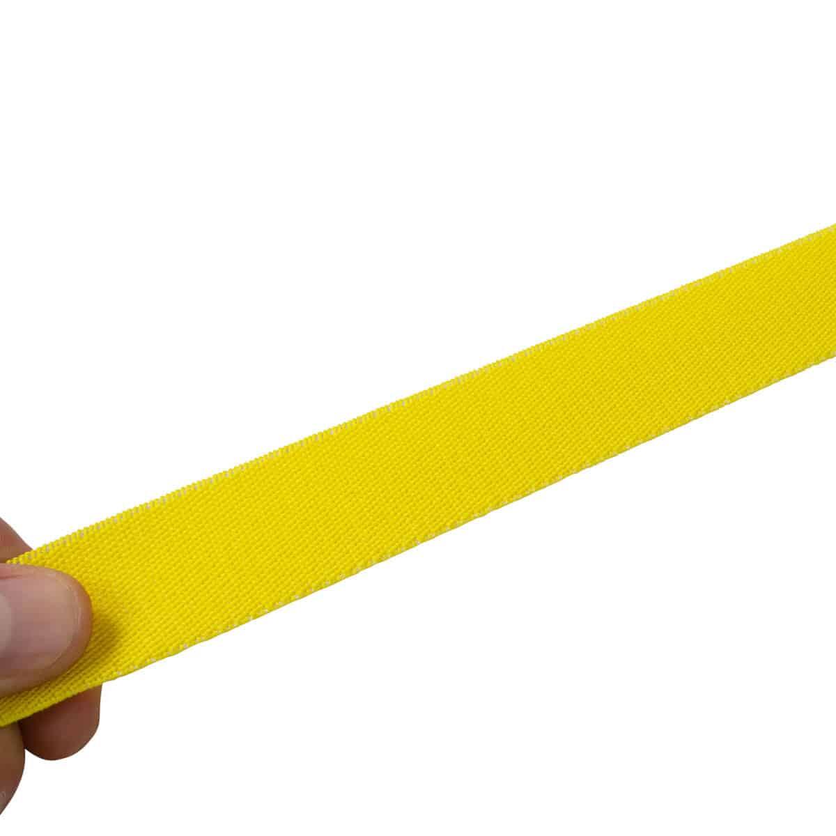 Sautoir équipe Omada 110x3 cm coton jaune fluo scratch 2/3