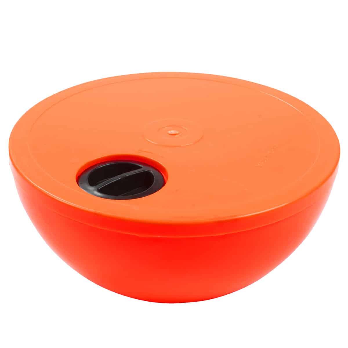 Socle plot Omada pour jalons Ø25 mm rouge, socle remplissable 4/5