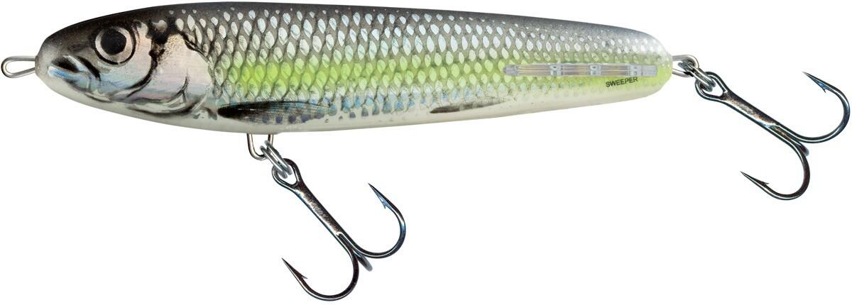 SALMO Salmo Sweeper Sinking 14cm  Silver Chartreuse Shad - Roofvis Jerkbaits