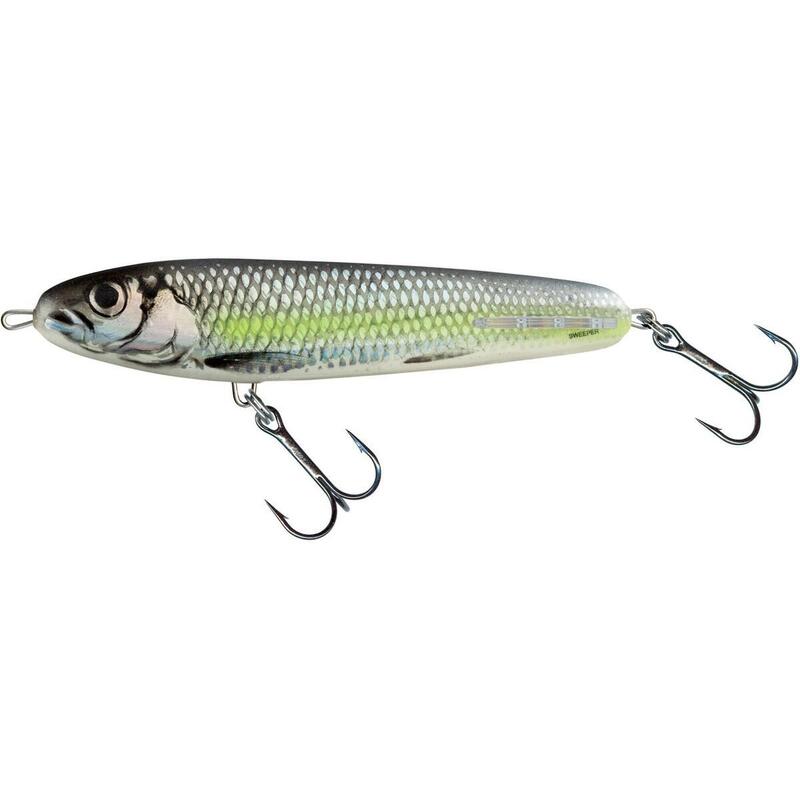 Poisson Nageur Salmo Sweeper Sinking (SE10 - SCS - Silver Chartreuse Shad)