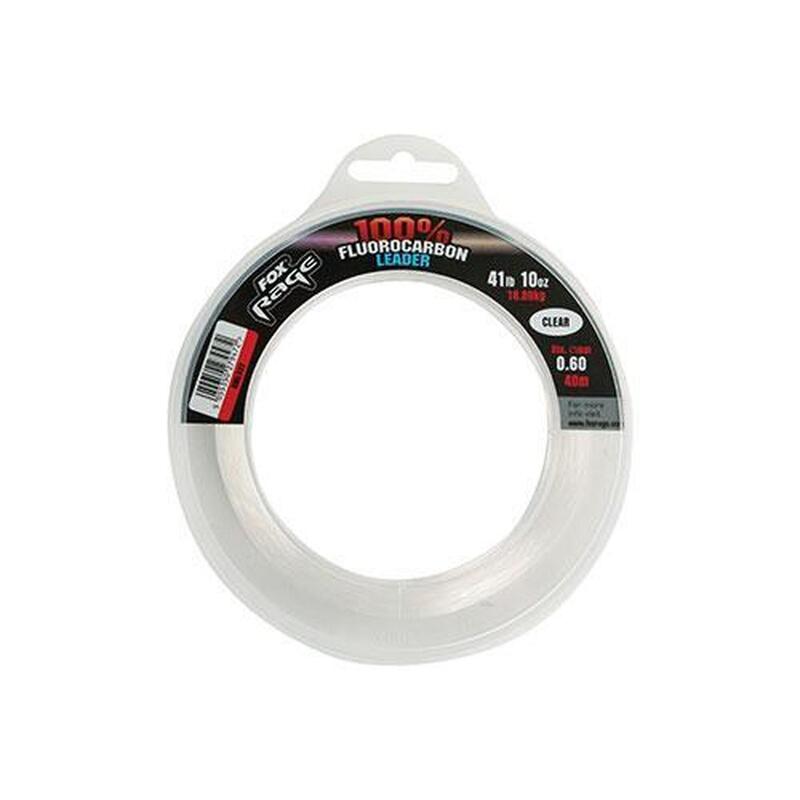 Fox Rage Fluorocarbon Leader 0.60mm 41lbs 18.89kg 40m