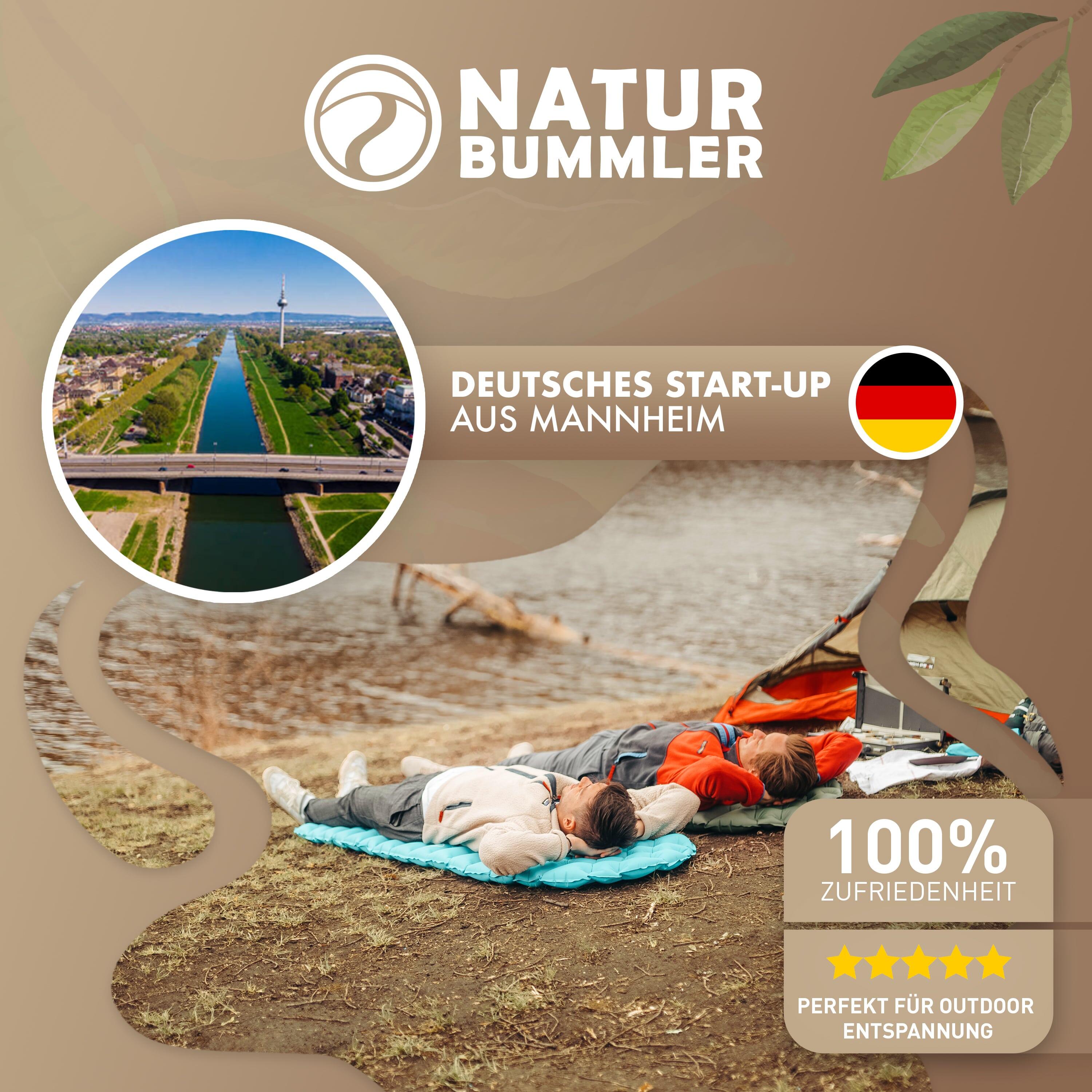 Naturbummler ® Camping Isomatte Outdoor 195x56cm [Co2-Neutral] inkl. Tragetasche 7/8