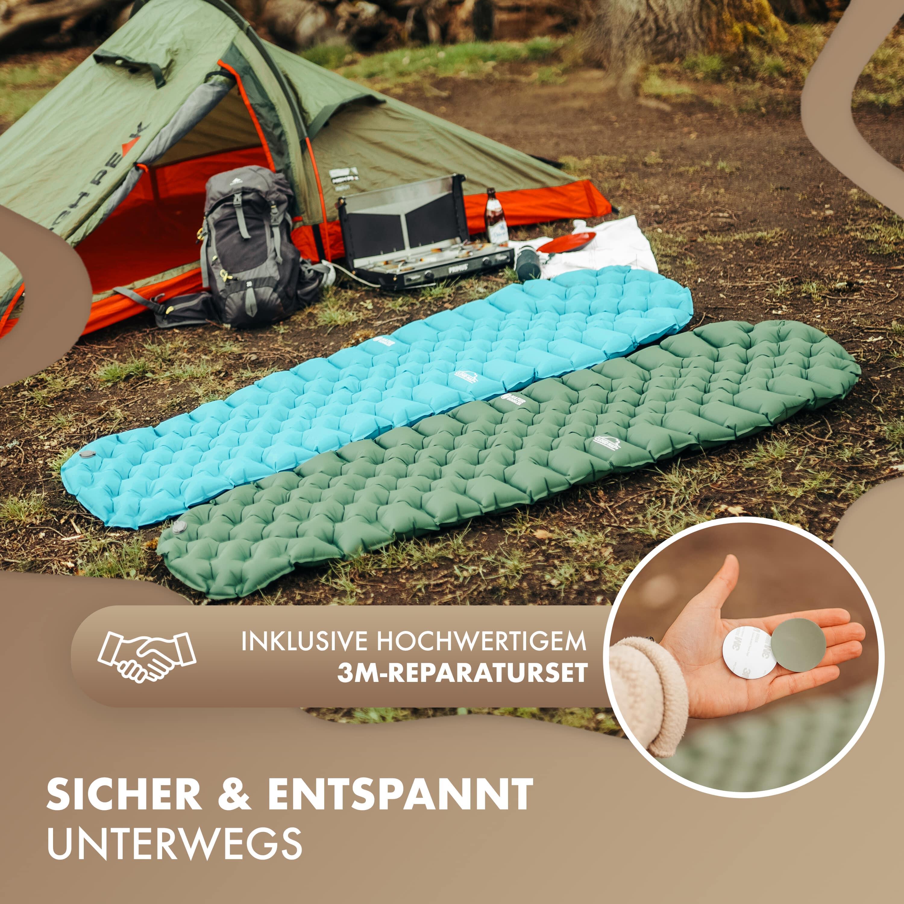 Naturbummler ® Camping Isomatte Outdoor 195x56cm [Co2-Neutral] inkl. Tragetasche 6/8