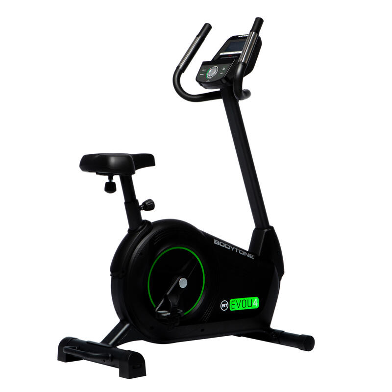 Bicicleta estática semi profesional Bodytone EVOU4, pantalla LED, 16kg