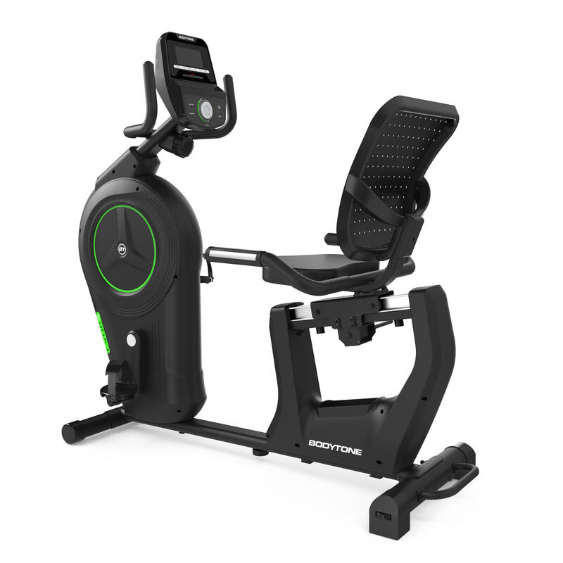 Vélo couché semi-professionnel Bodytone EVOR4, écran LED, 16kg