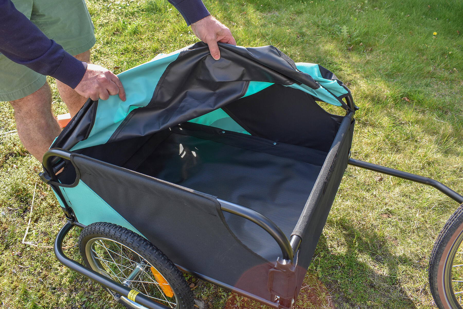 Remorque bâchée pour vélo 3/7