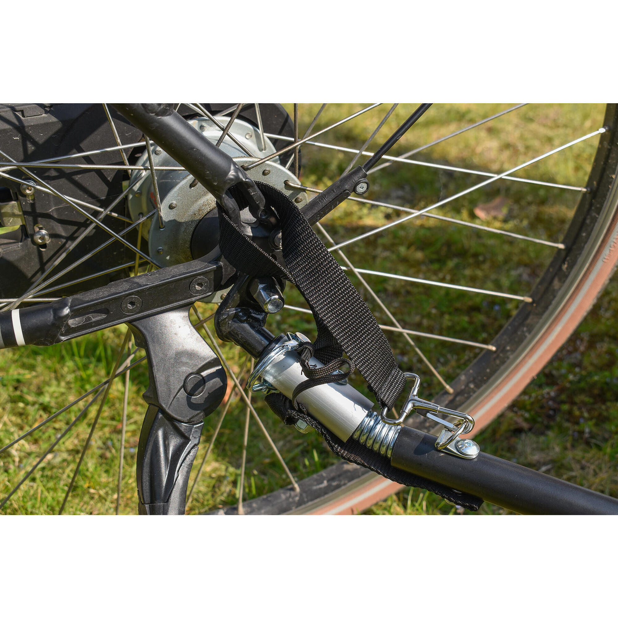 Rimorchio per bici, surf, paddle con ruote per fat bike 4/7