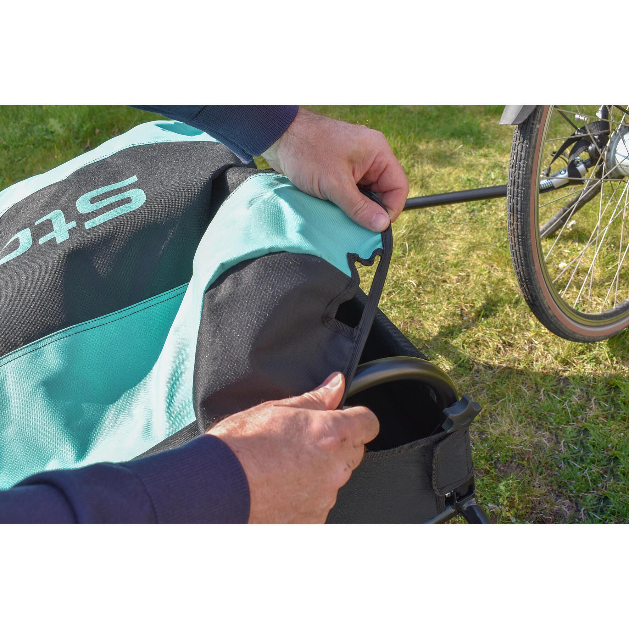 Remorque bâchée pour vélo 7/7