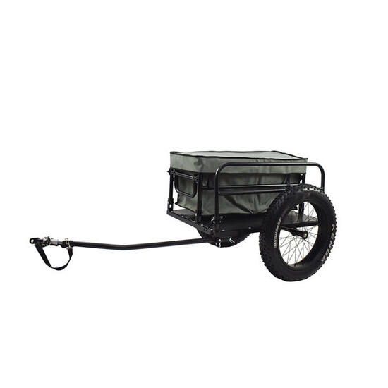 Rimorchio per bici surf paddle con ruote per fat bike