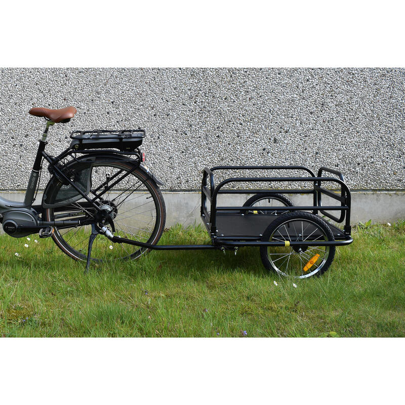 Remolque de Bicicleta HOMCOM 144x59x80 cm negro