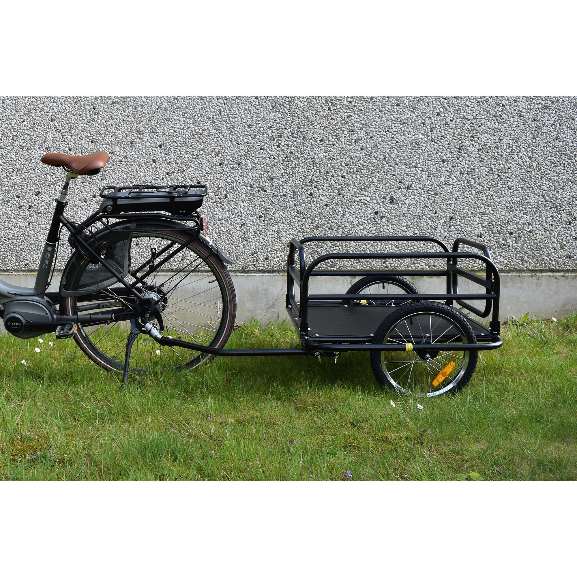 Folding trailer for bike, surf, paddle