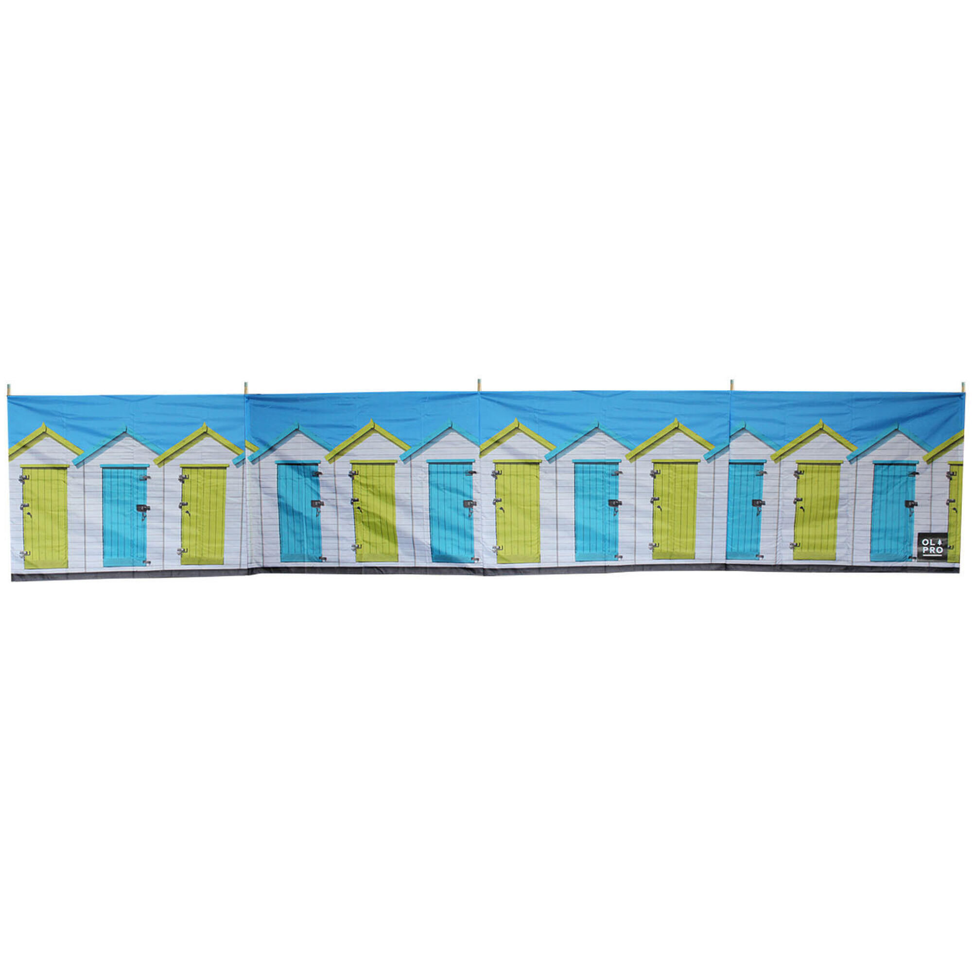 OLPRO OLPRO The Beach Hut 5 Pole Wooden Windbreak