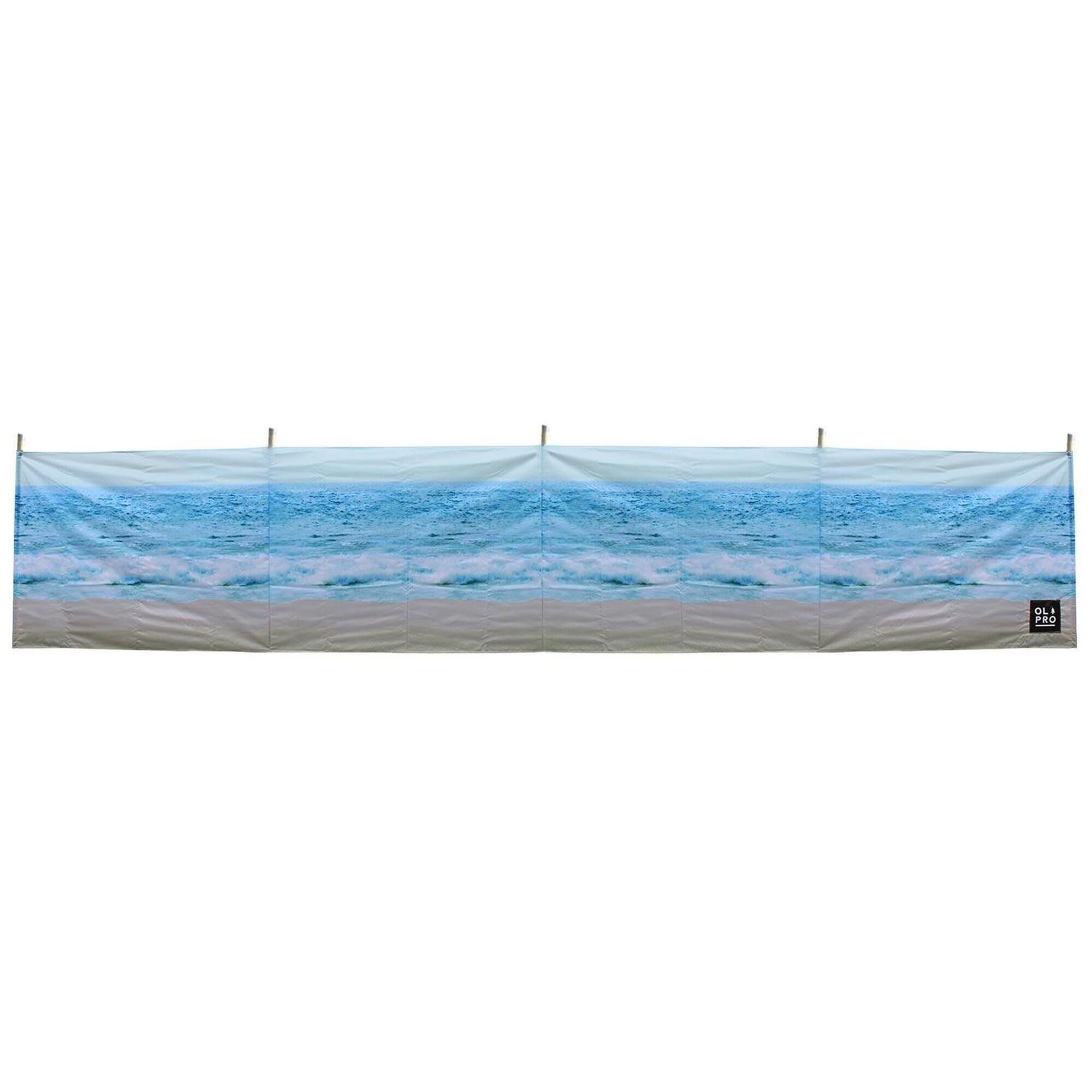 OLPRO OLPRO The Beach 5 Pole Wooden Windbreak