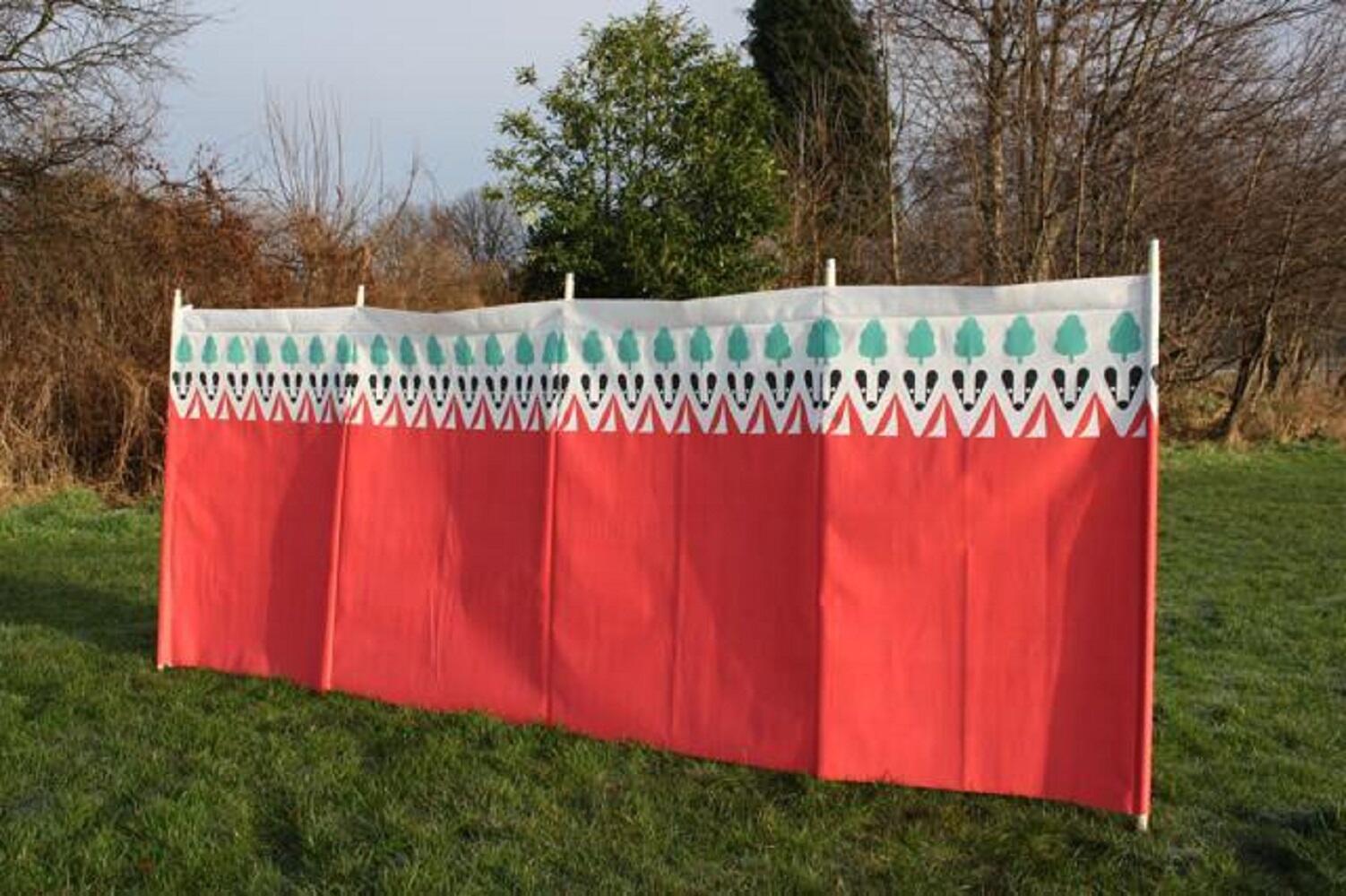 OLPRO Witley 5 Pole Wooden Windbreak 4/4