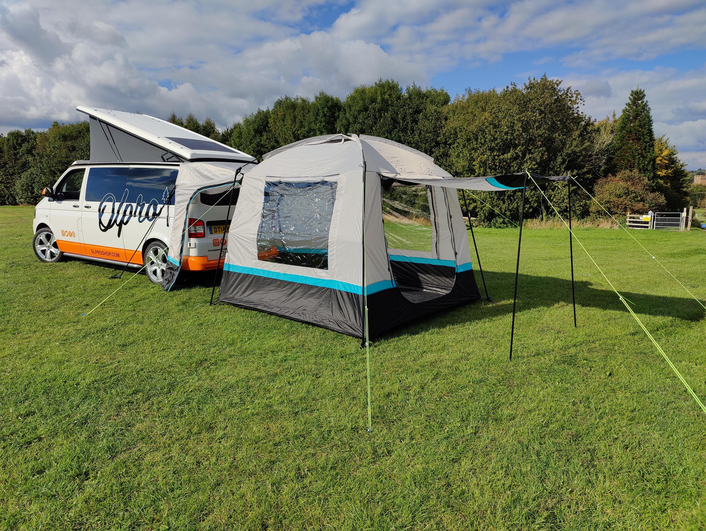 OLPRO The Snug - Poled Campervan Tailgate Awning 3/7