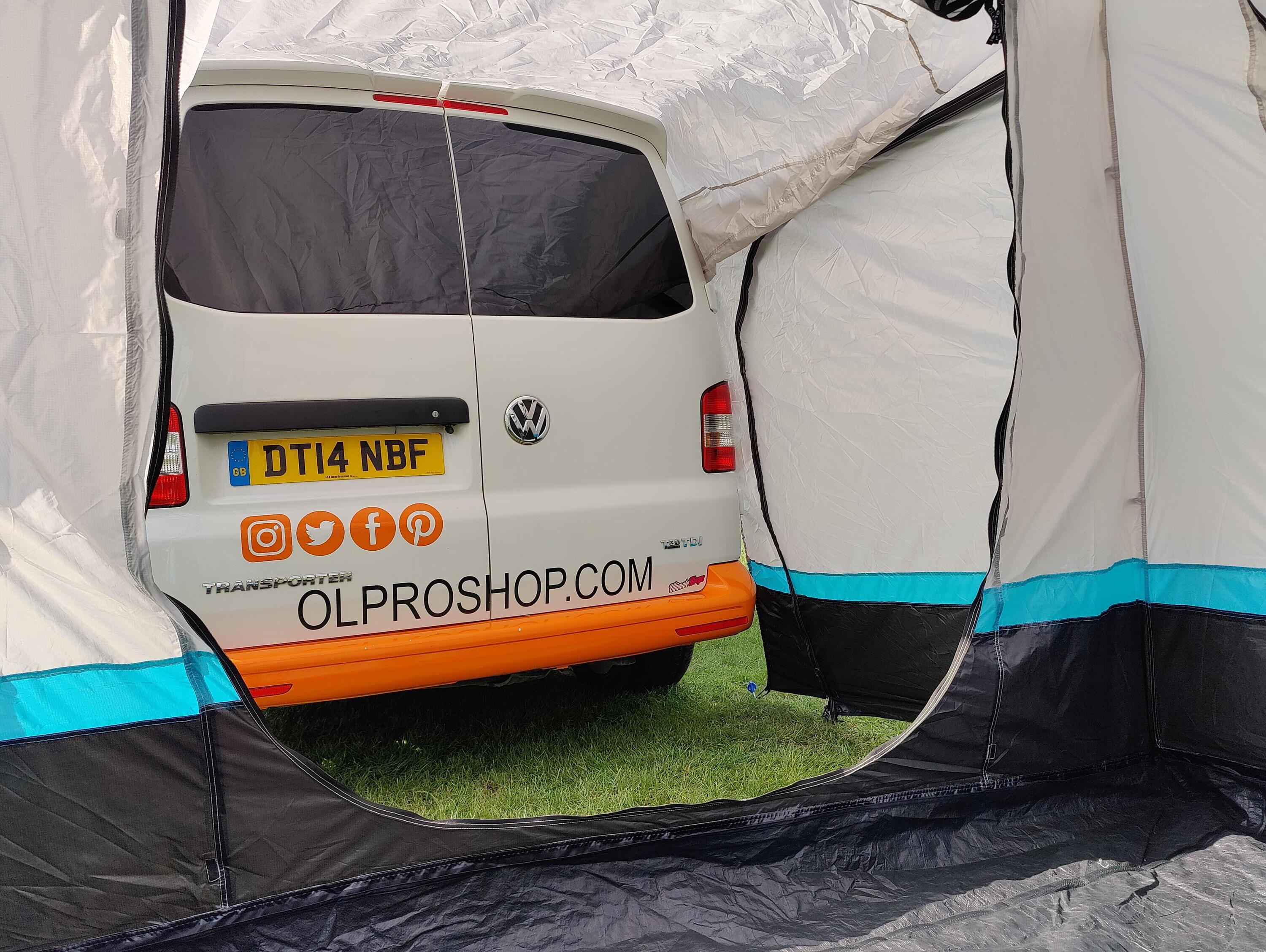 OLPRO The Snug - Poled Campervan Tailgate Awning 6/7