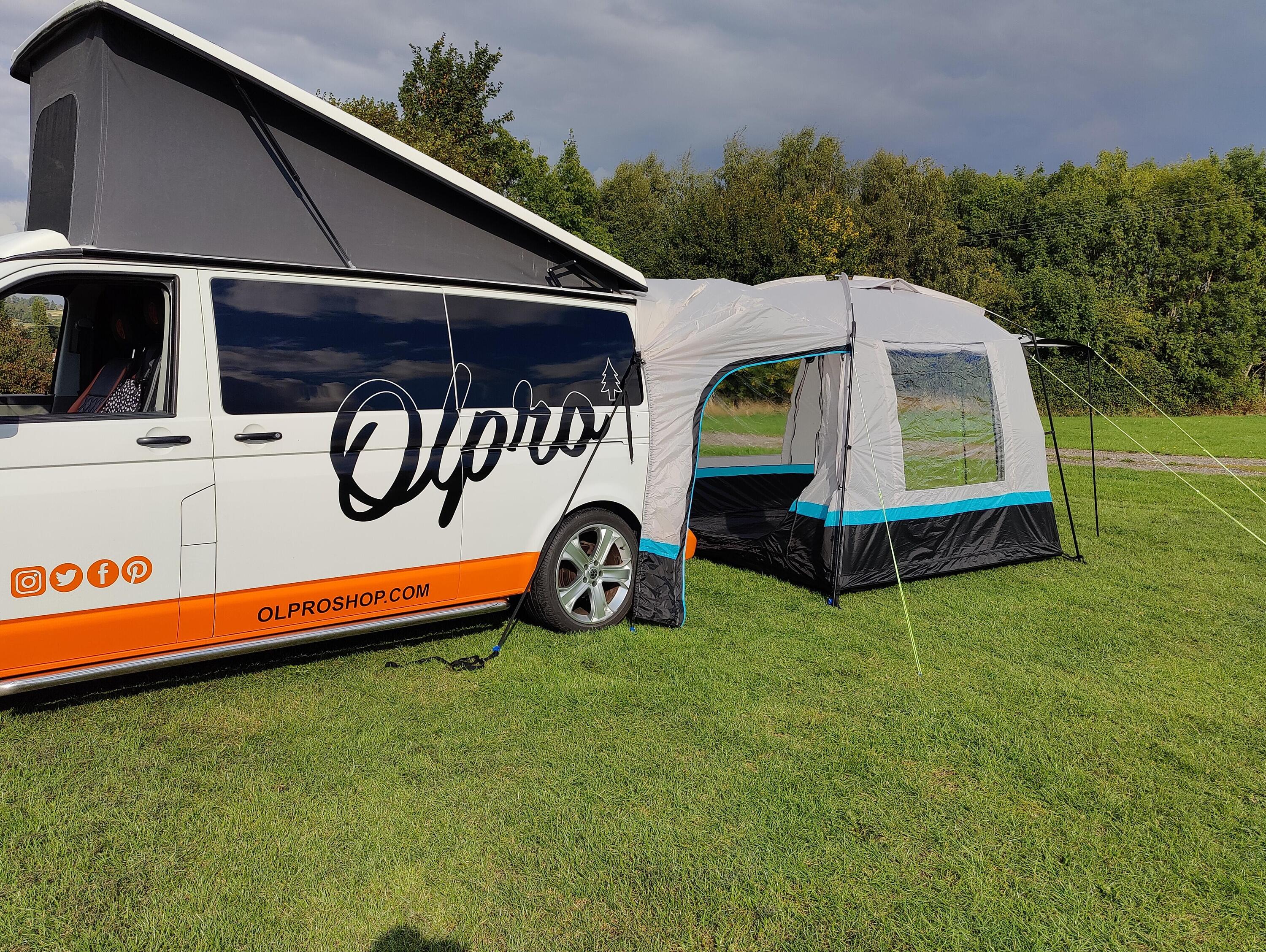 OLPRO The Snug - Poled Campervan Tailgate Awning 5/7