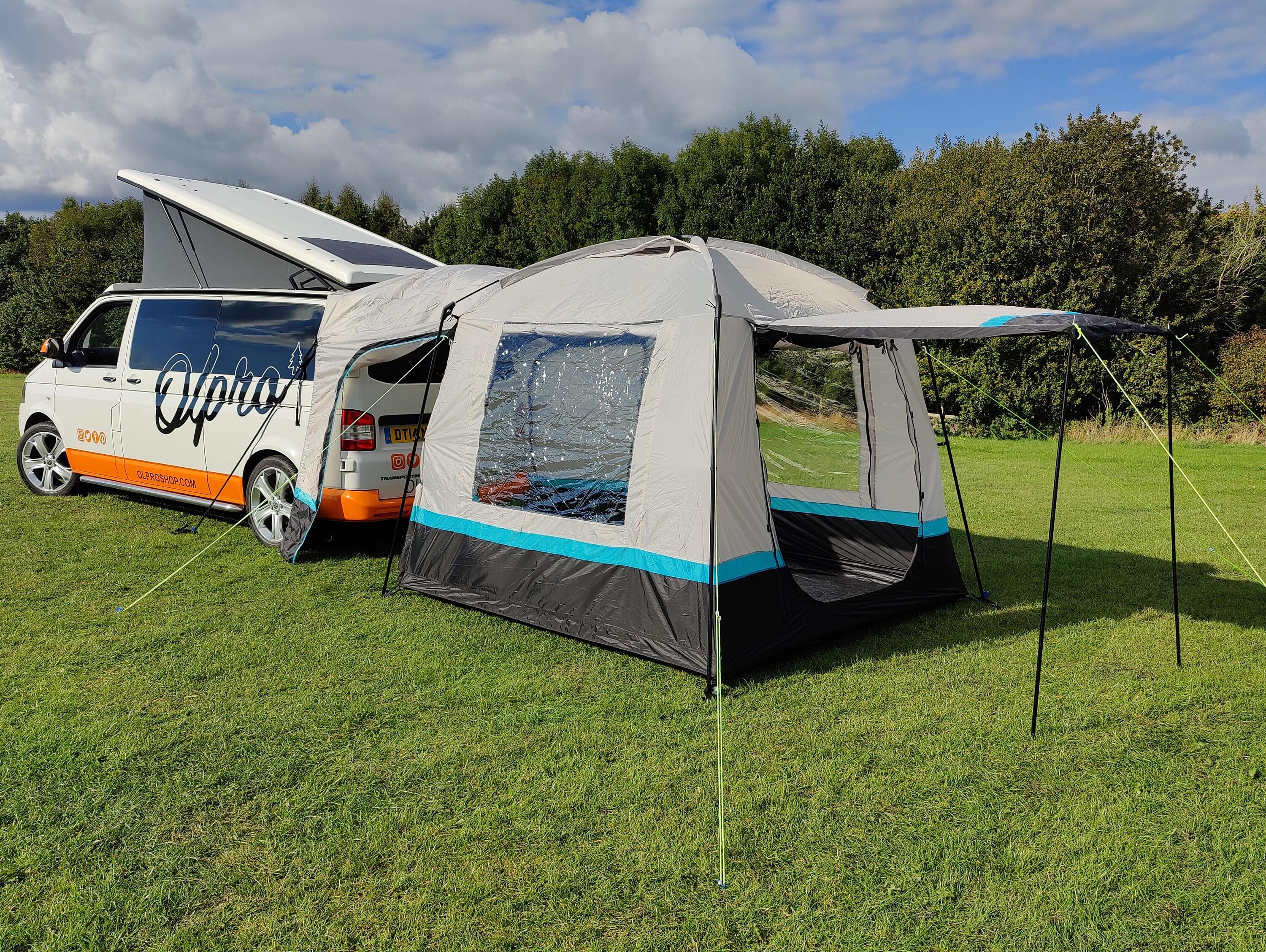 OLPRO The Snug - Poled Campervan Tailgate Awning 4/7