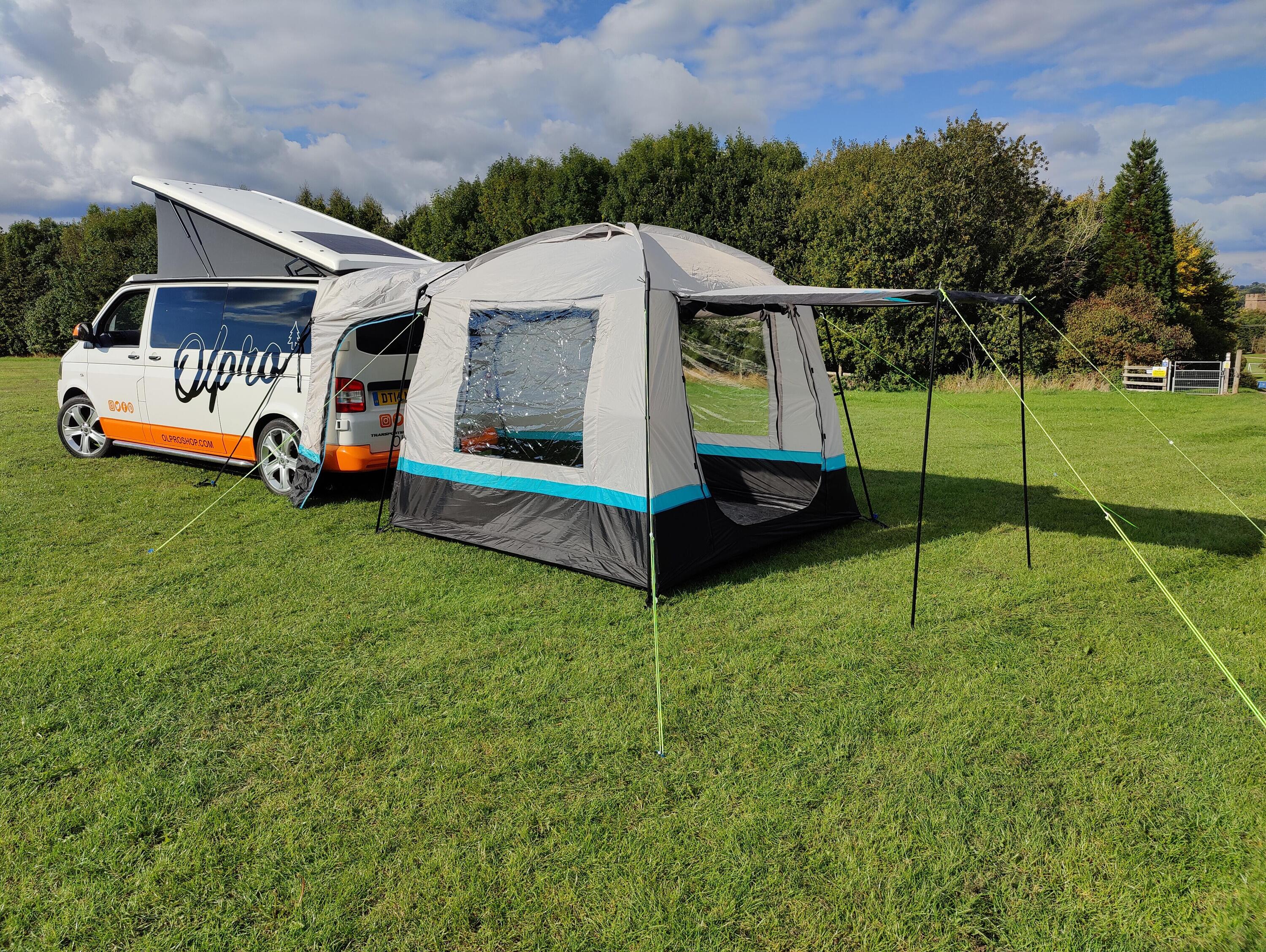 OLPRO The Snug - Poled Campervan Tailgate Awning 2/7