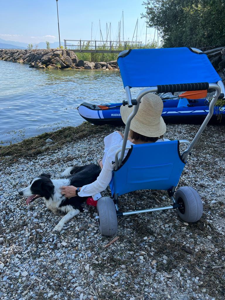 Wózek plażowy z fotelem 2/7